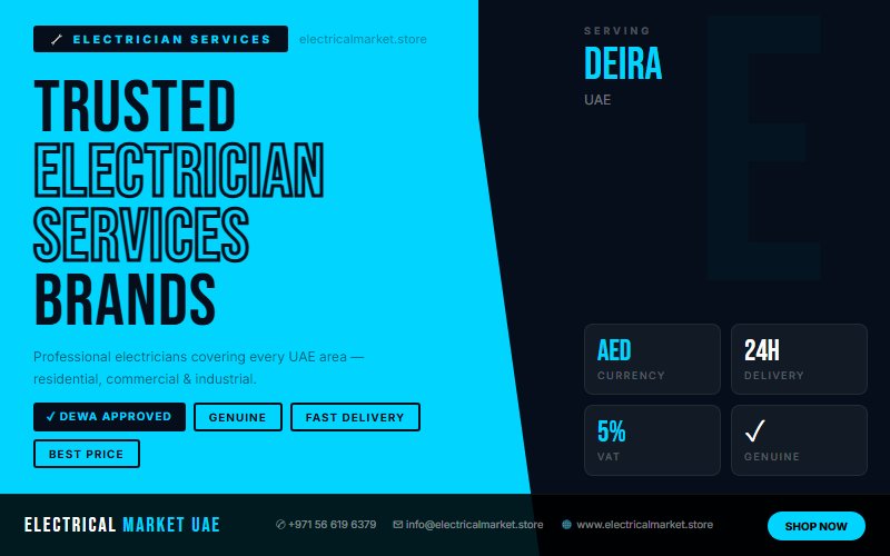 MCB and ELCB Replacement Deira UAE — Same Day Service, All Brands
