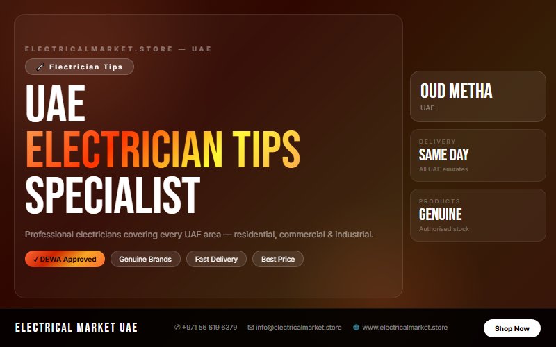 Certified Electricians in Oud Metha UAE — Same Day Service, All Areas 2026