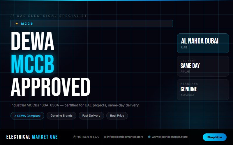 MCCB Breaking Capacity Guide UAE — What You Need in Al Nahda Dubai