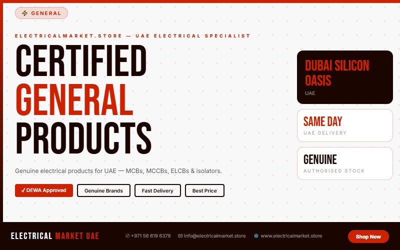 UAE Electrician Supplies — Everything You Need from Dubai Silicon Oasis 2026