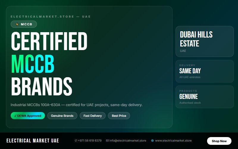 630A MCCB UAE — Main Panel Protection for Dubai Hills Estate Large Buildings