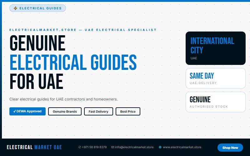 Cable Sizing Guide UAE — How to Pick the Right Wire for International City