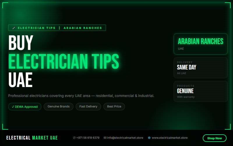 Electrical Inspection Arabian Ranches UAE — Safety Check and Compliance Certificate