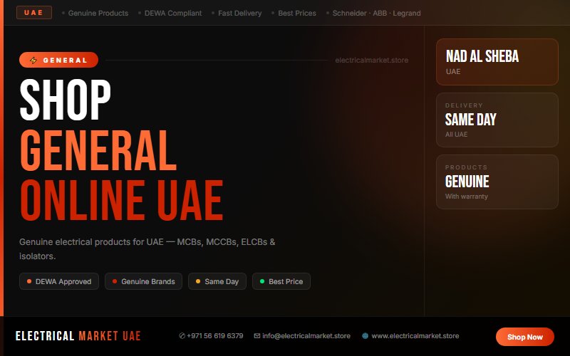 Electrical Products for Hospitals in Nad Al Sheba UAE — Reliable Brands