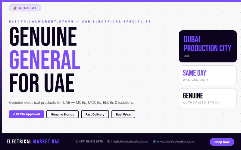 Buy Electrical Switchgear Online UAE — Delivered to Dubai Production City Same Day