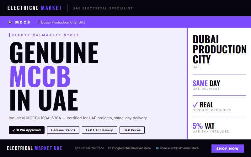 Where to Source MCCBs in Dubai Production City for Large Electrical Projects