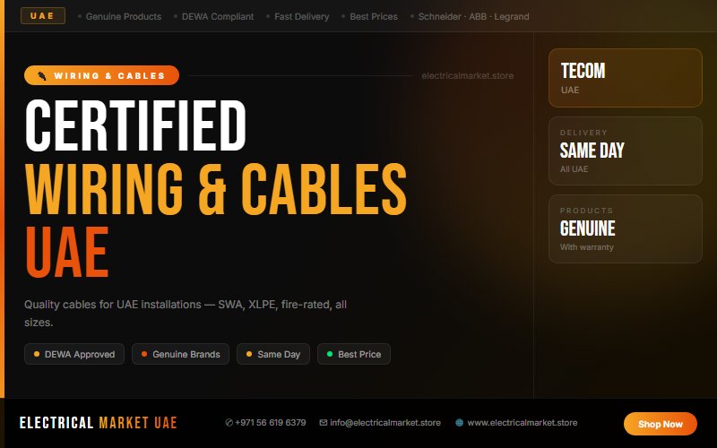 Flexible Conduit UAE — Cable Protection for TECOM Installations