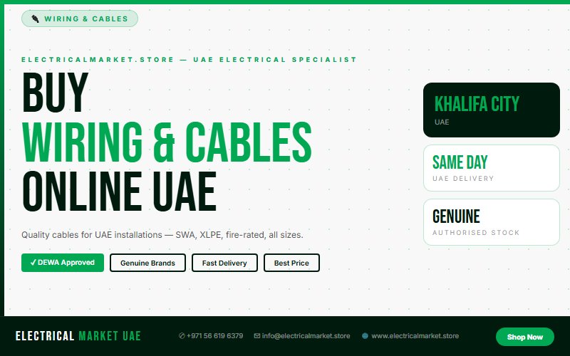 Cable Gland UAE — Cable Entry Protection for Khalifa City Electrical Panels