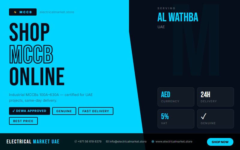 MCCB Installation Service in Al Wathba — Supply and Fit UAE 2026
