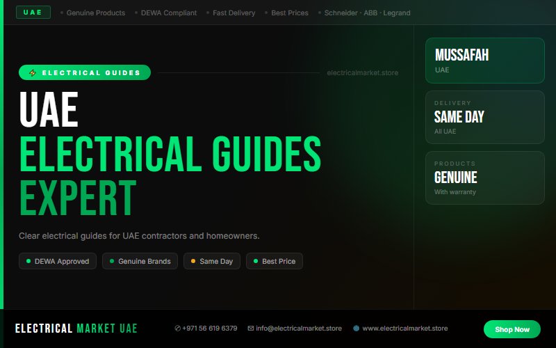 Motor Protection Guide UAE — MCCBs and Overloads for Mussafah Industry