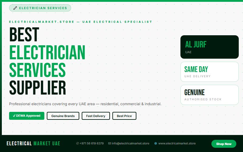 MCB and ELCB Replacement Al Jurf UAE — Same Day Service, All Brands