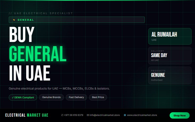 Electrical Products Online UAE — Order from Al Rumailah for Fast Delivery