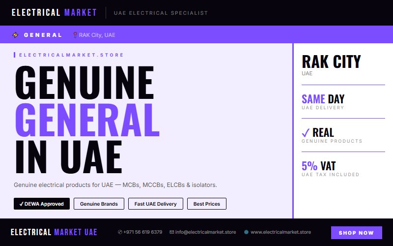 UAE Electrician Supplies — Everything You Need from RAK City 2026