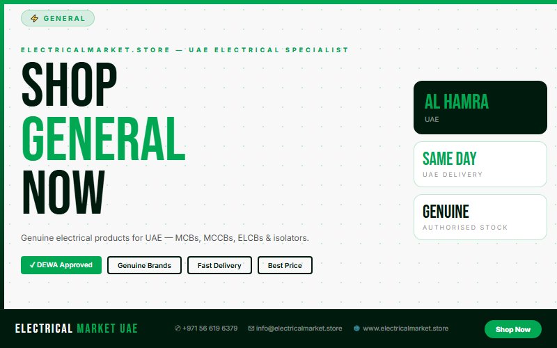 Best Electrical Suppliers in Al Hamra UAE — Buy Genuine Brands Online 2026