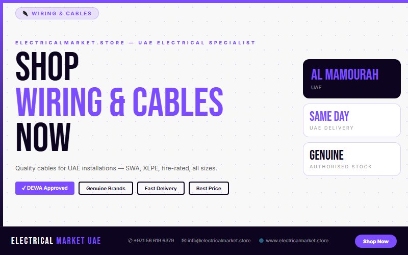Earth Cable UAE — Grounding and Bonding Wire for Al Mamourah Installations