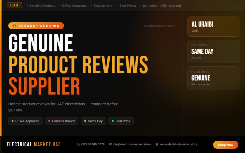 Genuine vs Fake MCBs UAE — How to Spot Counterfeits in Al Uraibi