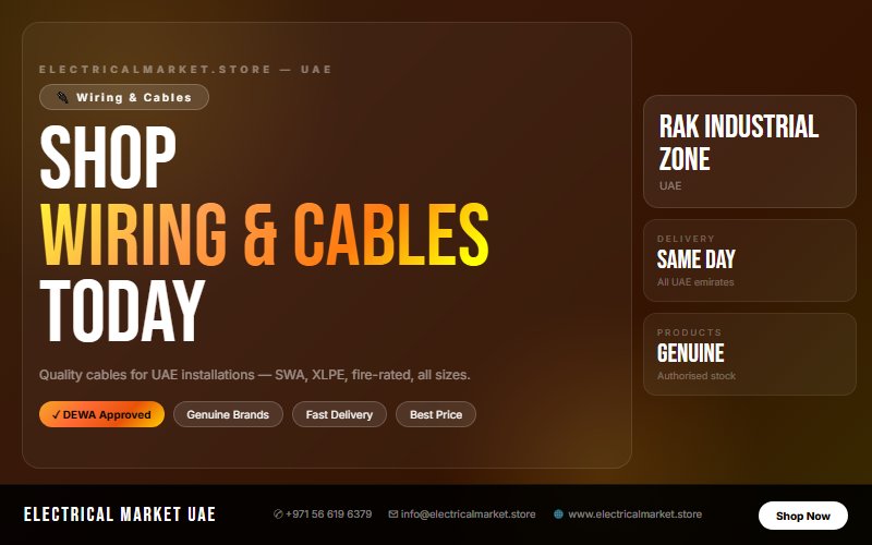 Heat Resistant Cable UAE — High Temperature Wiring for RAK Industrial Zone Sites