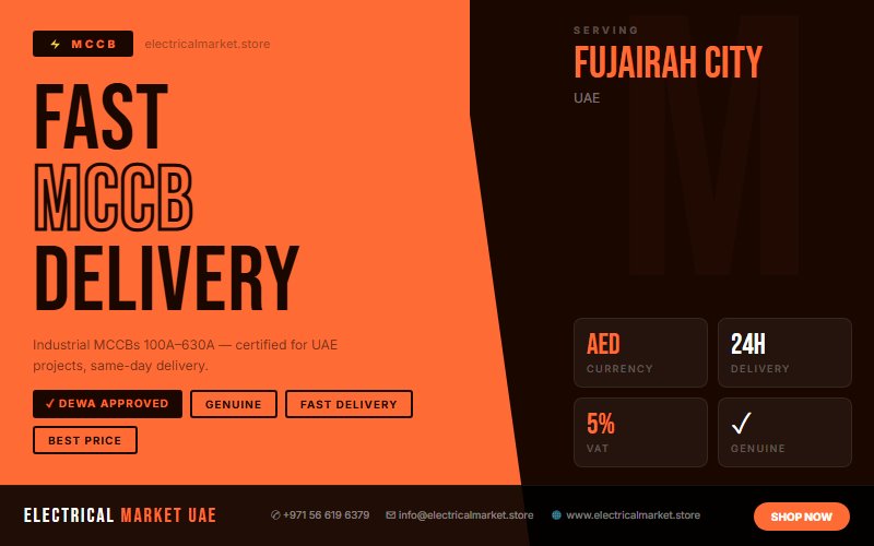 MCCB with Earth Fault Protection UAE — For Fujairah City Industrial Panels
