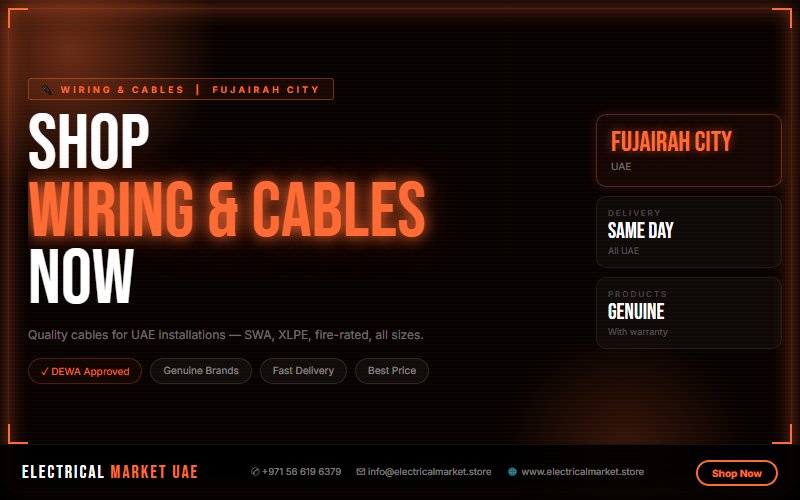 Conduit Pipe UAE — PVC and Steel Conduit for Fujairah City Wiring