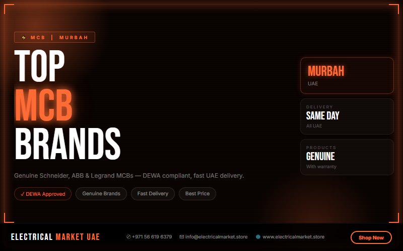 MCB UAE — Why Genuine Brands Matter for Safety in Murbah