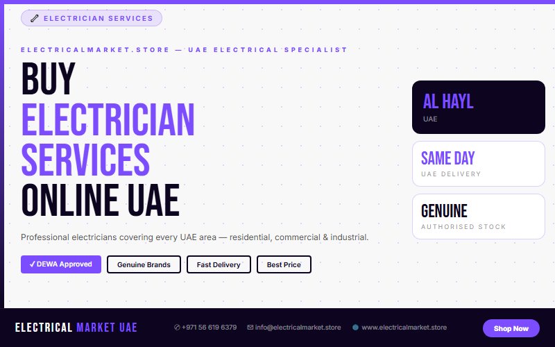 EV Charger Installation Al Hayl UAE — Licensed Electricians, Fast Booking