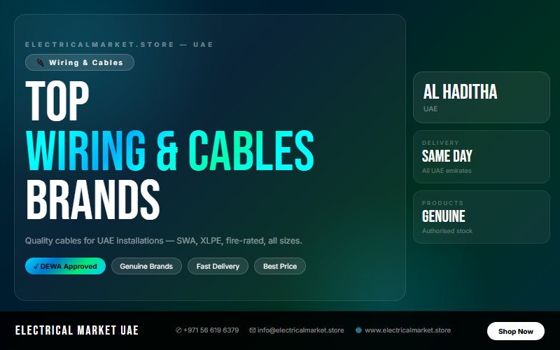 Coaxial Cable UAE — TV and Data Cabling for Al Haditha Buildings