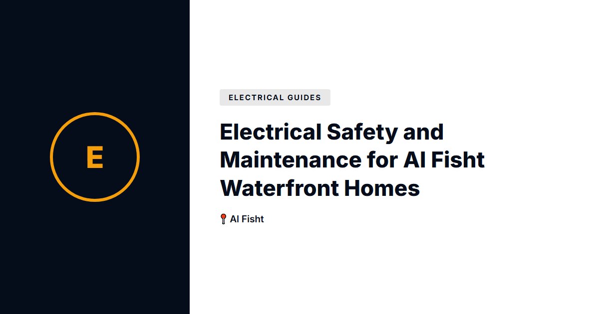 Electrical Safety and Maintenance for Al Fisht Waterfront Homes