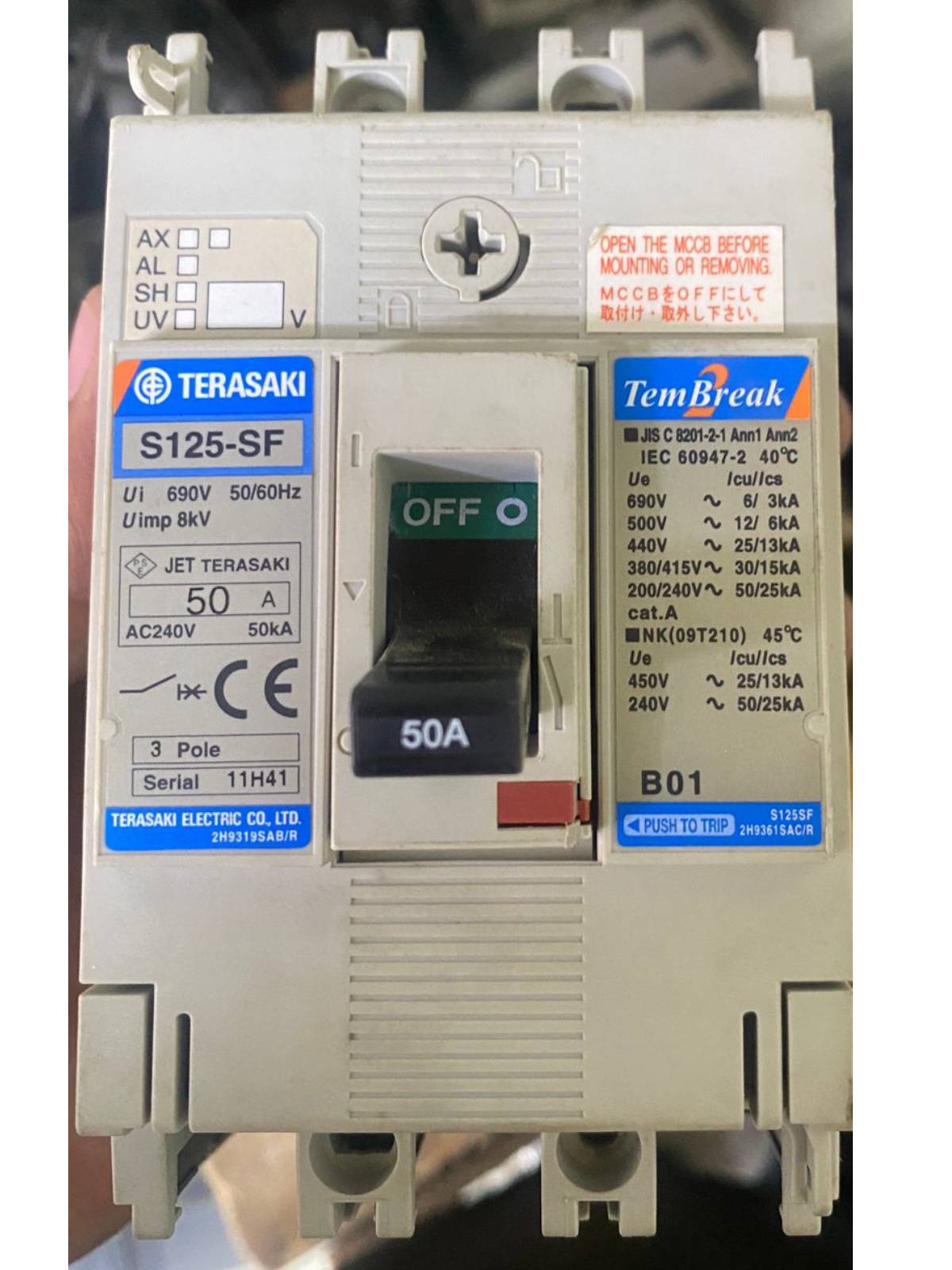 abb 100A mccb 3pole